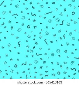 Seamless vector pattern with insects for textile, ceramics, fabric, print, cards, wrapping