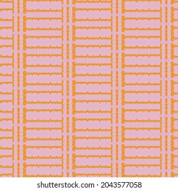 seamless vector pattern inspired by wallpaper design in pastel colors.Salem color background mixed with orange motifs
