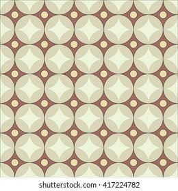 Seamless vector pattern of intersecting and concentric circles. Stylish vector image to design backgrounds, web pages, greeting cards.