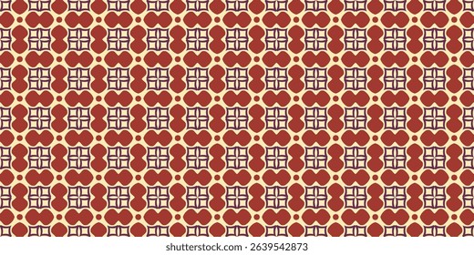 Seamless vector pattern with intertwined geometric shapes. Abstract artistic backdrop for textile, paper, fabric, covers, wallpaper and other surfaces.