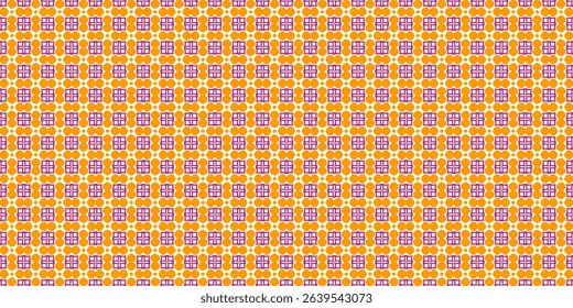 Seamless vector pattern with intertwined geometric shapes. Abstract artistic backdrop for textile, paper, fabric, covers, wallpaper and other surfaces.