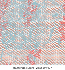 Seamless vector pattern, japenese flowers and animal style pattern design. Scarf, textile, fabric, fashion, pattern design.