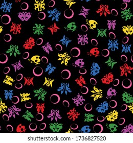 
Seamless vector pattern in the Kazakh national style, with zoological motifs, as a background to create your design.