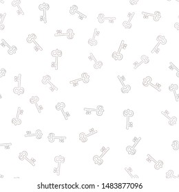 Seamless vector pattern with Keys. Texture for textile, wallpaper and backdrop