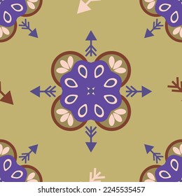 Seamless vector pattern. With a large pattern.