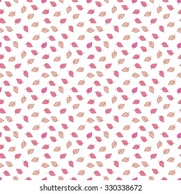 Seamless vector pattern with leafs