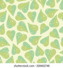 Seamless vector pattern with leafs. Leafs of rose.