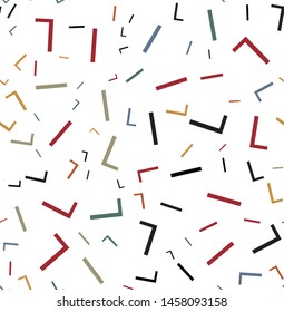 Seamless vector pattern in letters. Random letters scattering.