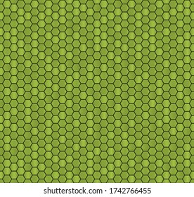 Seamless vector pattern of light green  honeycomb mosaic. Green hexagon tiles background. Print for wrapping, backgrounds, fabric, scrapbooking,etc. Other mosaic patterns in mosaic collection.