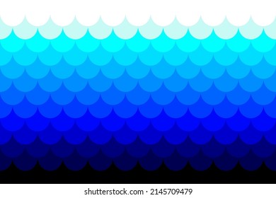 Seamless vector pattern with lines and waves. Endless background. Sharp waves. Nature abstract sea background hd blue waves modern seamless pattern. Vector illustration
