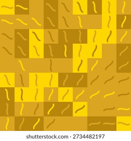 Seamless vector pattern Liquid Gold. Abstract geometric background texture. High resolution 4000x4000 pixel design for print and web.