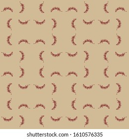 seamless vector pattern with little headgehogs in geometric layout