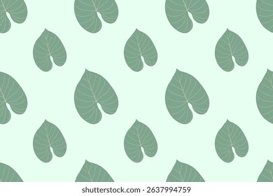 Seamless vector pattern of lush palm leaves. Exotic botanical design ideal for vintage foliage backgrounds and tropical-themed graphics