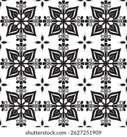 Seamless vector pattern. Luxurious oriental hand drawn art line pattern. Ornament for Wallpaper, Fabric, Packaging, Decorative Print, Textile Design. 