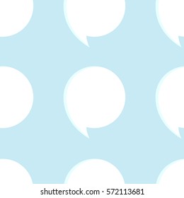 Seamless vector pattern made of cute speech bubbles.