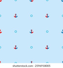 seamless vector pattern for marine themes, seaside vacations, vacations, yachts and leisure