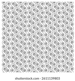 Seamless vector pattern with metallic circles in a retro geometric design