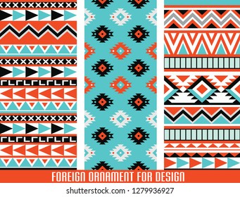 Seamless vector pattern in Mexican, Scandinavian style. Can be used for decoration of various holidays, abstract cards and banners.