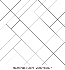 Seamless vector pattern. Modern and elegant texture with monochrome latticework. Simple graphic design. Modern hipster sacred geometry.