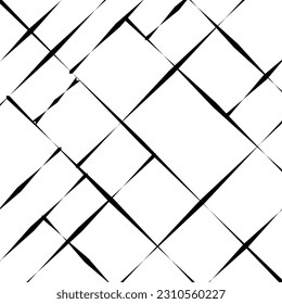 Seamless vector pattern. Modern and elegant texture with monochrome latticework. Simple graphic design. Modern hipster sacred geometry.