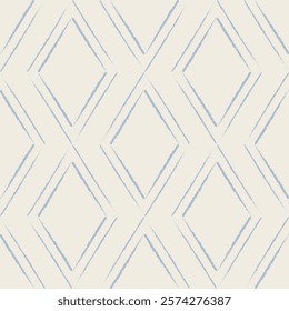 Seamless Vector Pattern Modern Geometric Rhombus Shapes Hand Drawn Textile Wallpaper Scrapbooking