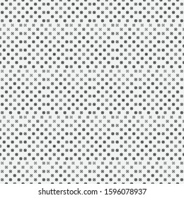 Seamless vector a pattern. Modern geometrical half tone texture with the scattered points of the different size . Abstract minimalist wall-paper. Element of graphic design.