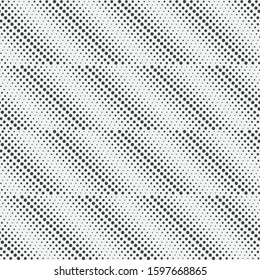 Seamless vector a pattern. Modern geometrical half tone texture with the scattered points of the different size . Abstract minimalist wall-paper. Element of graphic design.
