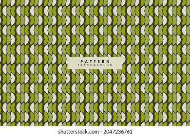 Seamless vector pattern. Modern style texture. Repeating geometric background with spiral triangles, army green, walls, patterns.