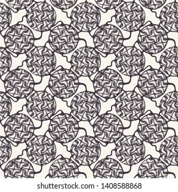 Seamless vector pattern. Modern stylish geometric hand drawn circle. Repeating abstract spotty background. Organic polka dot textured shape. Minimalist surface design textile, all over print wallpaper