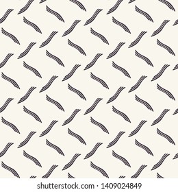 Seamless vector pattern. Modern stylish geometric hand drawn diagonal lines. Repeating art stripes background. Abstract ornamental art deco. Trendy surface design textiles, all over print, wallpaper