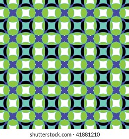 Seamless vector pattern with motley tiles