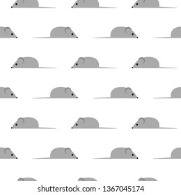 Seamless vector pattern with mouses for textile, ceramics, fabric, print, cards, wrapping