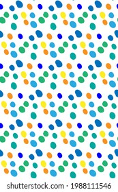seamless vector pattern multicolored blots. abstract background, print on fabric, paper, web