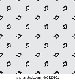 Seamless vector pattern with musical note icon. Decorative background or texture for print, party invitation, textile, fabric, wallpaper, card, poster, home decor, packaging, wrapping paper, web pages