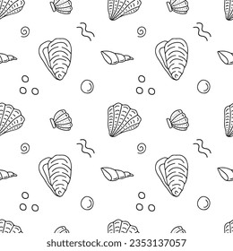 Muselares de patrón vectorial sin soldadura, ostras
