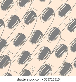 Seamless vector pattern with the nails.