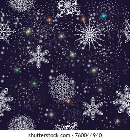 seamless vector pattern new year and christmas