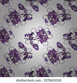 Seamless vector pattern. Nice fabric pattern. Floral background.