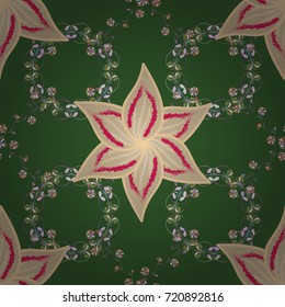 Seamless vector pattern. Nice fabric pattern. Floral background.