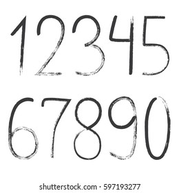 Seamless vector pattern with numbers. Vector design illustration.