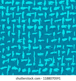 Seamless vector pattern. Old fabric. Dark and light blue