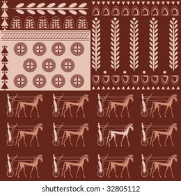 Seamless Vector Pattern on an Ancient Greek Theme