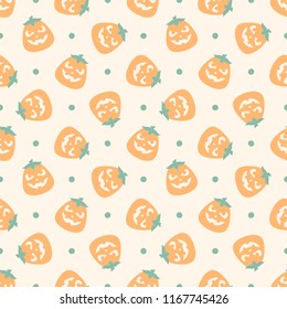 Seamless vector pattern on Halloween. Background for printing on paper, wallpaper, covers, textiles, fabrics, for decoration, decoupage, scrapbooking and other

