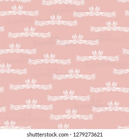 Seamless vector pattern on a pink background