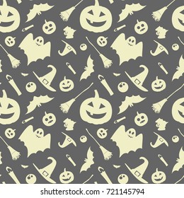 Seamless vector pattern on a theme of halloween
