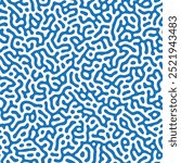 Seamless vector pattern with organic looking brain coral maze, Turing pattern for fabric