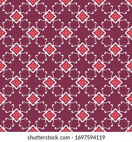 Seamless vector pattern with oriental ethnic ornament. Universal textile design. Abstract background for printing on fabrics, clothes, covers, surface, paper, wallpaper.