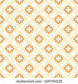 Seamless vector pattern with oriental ethnic ornament. Universal textile design. Abstract background for printing on fabrics, clothes, covers, surface, paper, wallpaper.