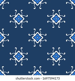 Seamless vector pattern with oriental ethnic ornament. Universal textile design. Abstract background for printing on fabrics, clothes, covers, surface, paper, wallpaper.