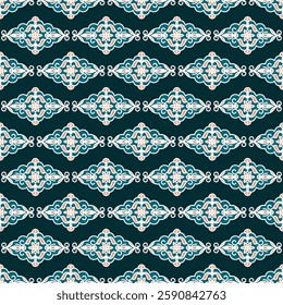 Seamless vector pattern with oriental ethnic ornament. Decorative vintage design for textile, fabric, wallpaper, wrapping paper and other surfaces.